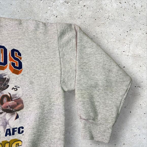 Vtg 1998 Denver Broncos AFC Champions Sweatshirt Sz XL Tultex Super Bowl XXXII - Picture 4 of 10